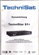 TechniStar S1+ Bedienungsanleitung für digitalen HD Receiver ohne Gerät