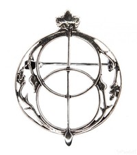 925 Silber Kelten Rundfibel