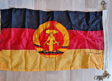 DDR NVA Propaganda FAHNE mit Aufhängung 85cm x 45cm Marine orig. Schiffsflagge