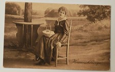 Heimarbeit c1910 Frau mit