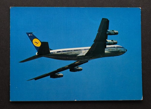 Flugzeug postkarte lufthansa - postkarte,