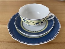 Hutschenreuther Medley 3 teiliges Teegedeck, Tee - Tasse, Unter - Teller, Teller