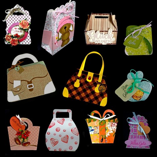 Geschenk box tasche - "geschenk-, gift