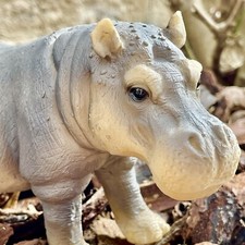 XL 20cm Nilpferd Figur Löwe