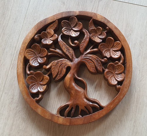 Baum blume wanddeko relief - baum,