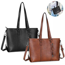 Damen Handtasche Leder Groß Damentasche Henkeltasche Schultertasche Shopper Bag 