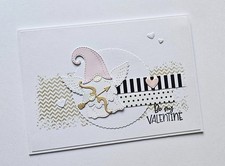 * Stanzschablone * Gnom mit Armbrust und Flügeln * Engel * Valentinstag *