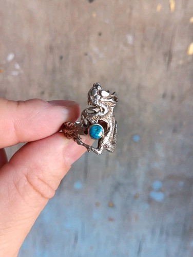 Vintage drachenring aus - ☆,