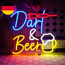 Dart Bier Neon Schild Darts