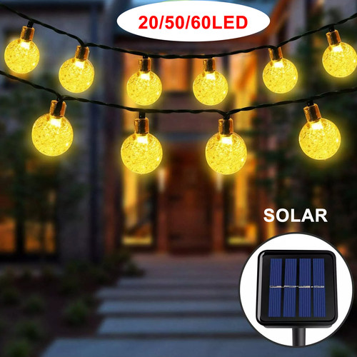 Solar lichterkette kugel - lichterkette,