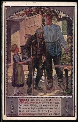 Künstler kuderna kind - künstler-ak,