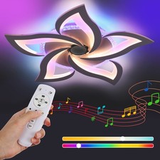 LED Bluetooth Deckenleuchte, Musiklautsprecher, RGB Farbwechsel und dimmbar 38W