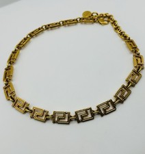 Vintage Versace Collier Original Verpackung Vergoldet Top Zustand