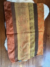 Tuch / Schal / Stola von Ancini, Orange  Gold Braun, 70 cm X 195 cm