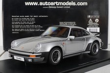 AUTOART 77971 PORSCHE 911 3.0 TURBO SILVER METALLIC, 1:18, Neuwertig in OVP,MIB