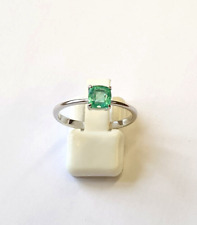 Russischer Smaragd Weißgold-Ring - Toll auskristallisiert - RARITÄT