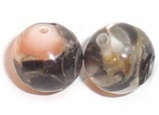 Muschel Perlen. Perlmutt in Resin. 7mm. Strang