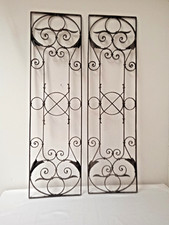 1 v. 2 antikes altes Gitter Türgitter Eisen Schmiedeeisen ca. 110 X 31cm