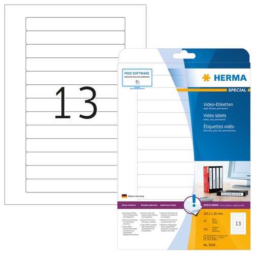 Herma video etiketten special - video,