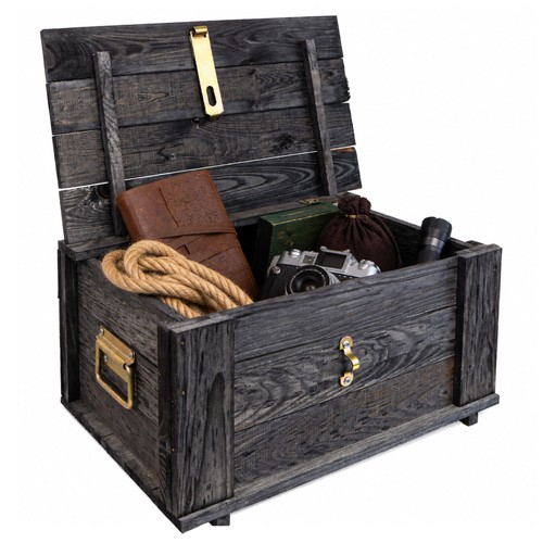 Truhe hugo vintage schwarz mit - vintage,