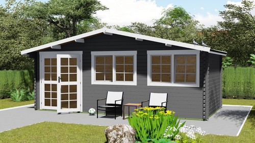 Gartenhaus holz mit vordach - gartenhaus,