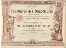 Tourbieres des Deux - Sevres  Niort 1909  Imp. Richard   Hochdeko