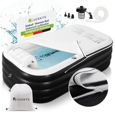 Aufblasbare Badewanne Wanne faltbar tragbar Outdoor Poolwanne Eisbad Juskys®