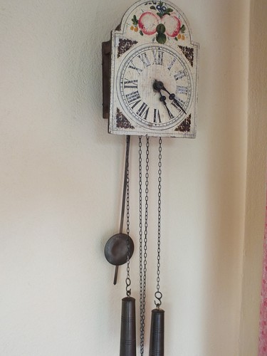 Alte kleine schilderuhr - alte,