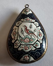 Antik Anhänger Emaille