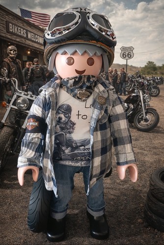 Großes playmobil xxl - playmobil, biker