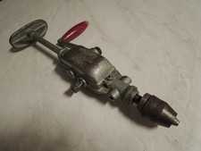 Alte Handbohrmaschine mit Handkurbel Brustleier Handbohrer Vintage Deko Retro