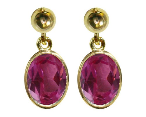9ct gelbgold ohrringe oval - 9ct,