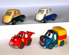 BMW Isetta + Familie Vollgas, 4 Ü-Ei Modellautos 1999, Serie Kleinwagen der 50er