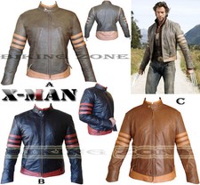X-MEN WOLVERINE STIL HERRENMODE HOCHWERTIGE LEDERJACKE IN 4 FARBEN