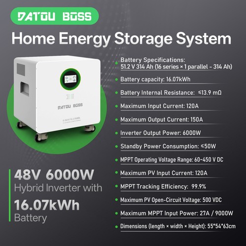 48v 314a 07kwh batterie 6kw - batterie,