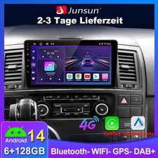 128GB Für VW T5 Multivan Transporter Android14 Autoradio Carplay GPS Navi RDS BT