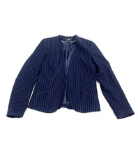 H&M Blazer; Gr.36; Blau; Nadelstreifen; Damen