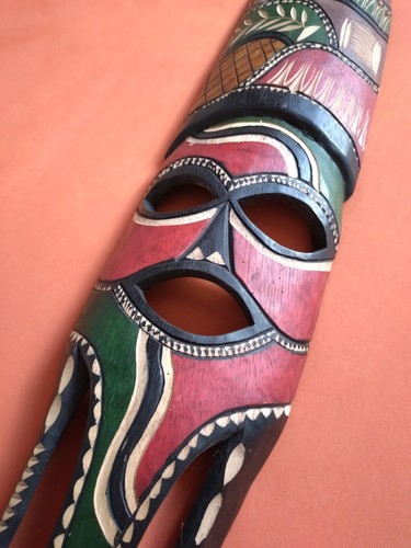 Große afrikanische holzmaske - große,