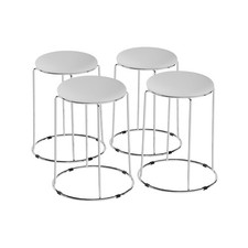 4er Set Barhocker Weiß