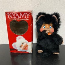 Top Zustand Seltene NYAMY Nyami Monchhichi Plüsch Katze Vintage