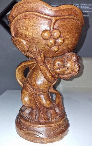 Figur schale holzschale - -,