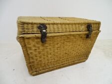 ALTER WÄSCHE - WEIDEN KORB WOHL UM 1950