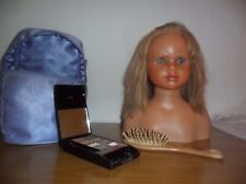 Schminkkopf, Frisierkopf, Puppenkopf, Puppe m.Haaren, Frisierpuppe, Schminkpuppe