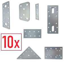 10X Flachverbinder Holzverbinder Lochplatten Lochbleche Nagelplatten Dreieck