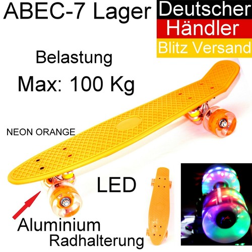 Led mini skateboard fun - led,