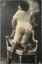 Vintage Postkarte Nackte Dame