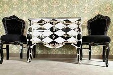 Louis XV Chest of Drawer Black