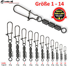 Highspeed Dreifach-Wirbel m. Nice Snap Duolock Karabiner Sbirolino Spoon Forelle