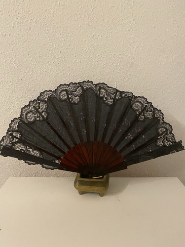 Klappfächer schwarz braun - klappfächer,