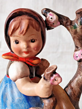 M.I. Hummel Goebel Figur 141 Apple Tree Girl Krone TMK 1 1935-1940 Rarität 14 cm